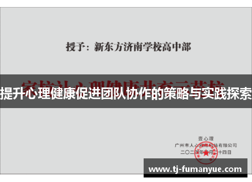 提升心理健康促进团队协作的策略与实践探索