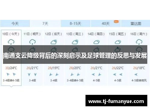 南通支云降级背后的深刻启示及足球管理的反思与发展